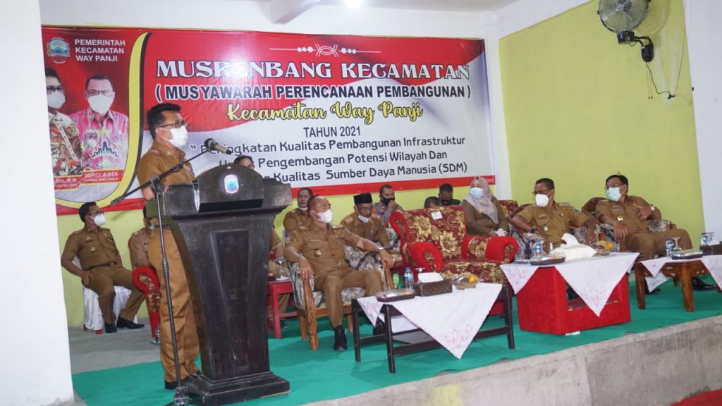 (Plh) Bupati Thamrin Buka Musrenbang Kec. Way Panji