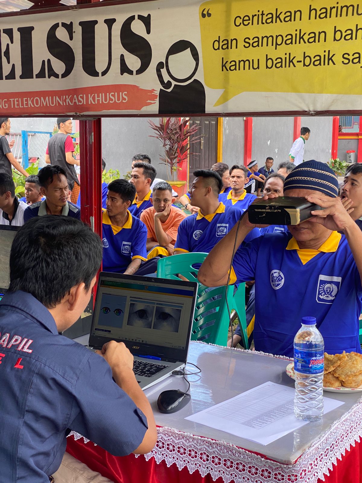 Jelang Pemilu, Lapas Narkotika Lampung Kembali Gandeng Disdukcapil Lamsel Lakukan Pendataan WBP