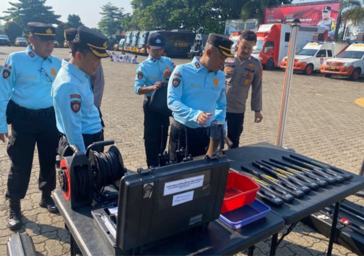 Godok Persiapan Pengamanan WSL Krui Pro 2024, Ditpamobvit Polda Lampung Gelar Apel Pasukan