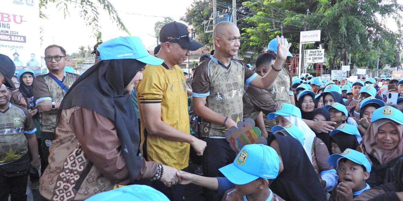 DALAM RANGKA HUT KOTA BANDAR LAMPUNG PEMKOT BANDAR LAMPUNG GELAR JALAN SEHAT DAN SENAM DISABILITAS