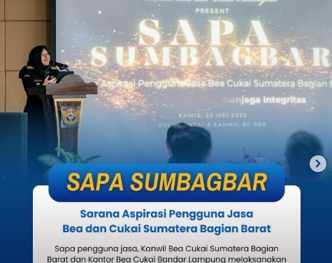 Kanwil Bea Cukai Sumbagbar Berkolaborasi Dengan Kantor Bea Cukai Lampung Dalam Kegiatan FGD