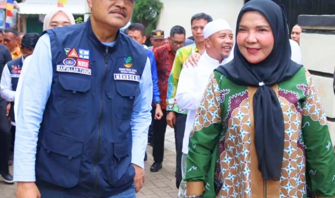 Walikota Bandar Lampung Hj. Eva Dwiana Menghadiri Kunjungan Kerja Menteri Sosial Bapak Drs. H. Saifullah Yusuf Dalam Rangka Peninjauan Calon Siswa Sekolah Rakyat