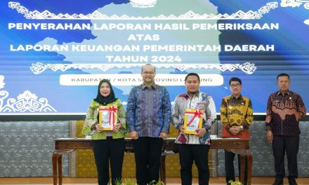 Bandar Lampung- Pemerintah Kota Bandar Lampung kembali meraih opini Wajar Tanpa Pengecualian (WTP) dari Badan Pemeriksa Keuangan (BPK) RI Perwakilan Lampung atas Laporan Keuangan Pemerintah Daerah (LKPD) Tahun Anggaran 2024.