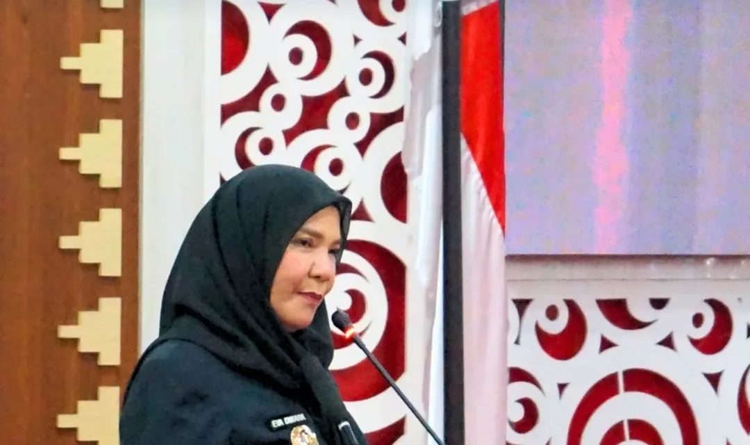 Walikota Bandar Lampung Hj. Eva Dwiana Menghadiri Rapat Paripurna Terkait LKPJ dan RPJMD Oleh DPRD Kota Bandar Lampung di Ruang Rapat Paripurna DPRD Kota Bandar Lampung
