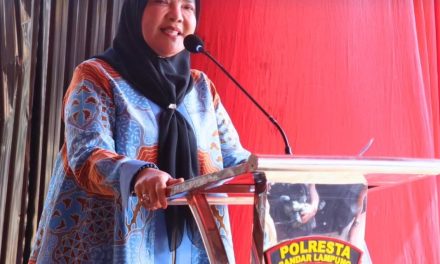 Walikota Bandar Lampung, Hj. Eva Dwiana Melakukan Peletakan Batu Pertama Tahap Ke-2 Gedung Satlantas dan Satintelkam Polresta Bandar Lampung