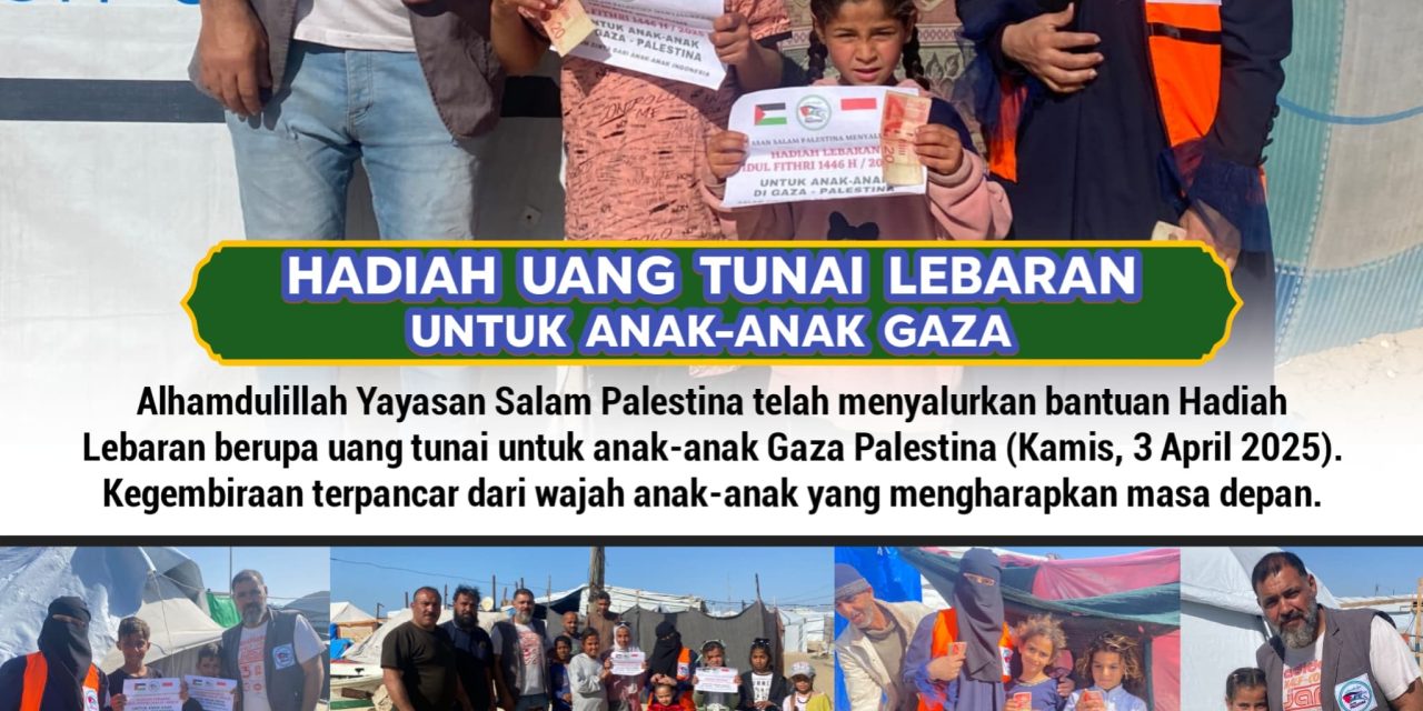 YAYASAN SALAM PALESTINA LAMPUNG KEMBALI SALURKAN BANTUAN KE MASYARAKAT PALESTINA