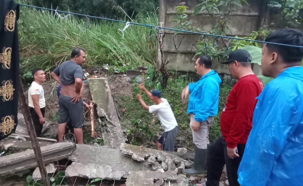 Pemkot Bandar Lampung Perbaiki Talud Jebol Di Kelurahan Campang Raya