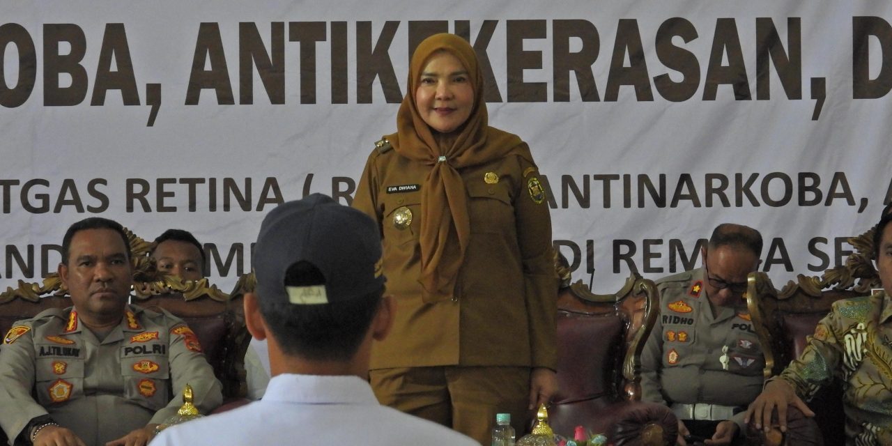 HJ. EVA DWIANA RESMIKAN KEGIATAN SATGAS RETINA DI PEMKOT BANDAR LAMPUNG