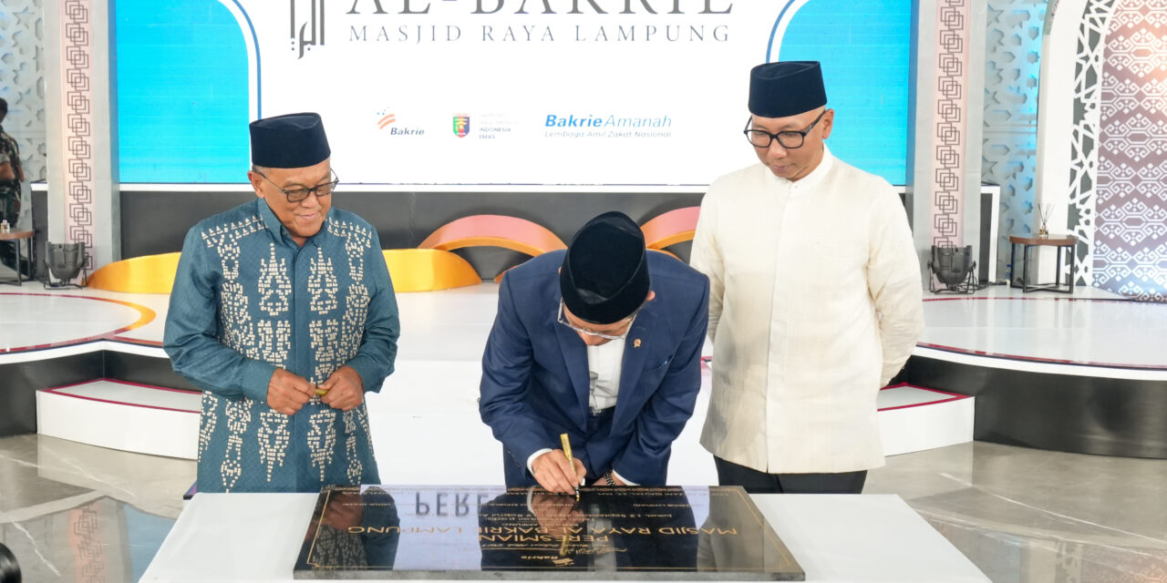 Peresmian Masjid Raya Al-Bakrie Lampung
