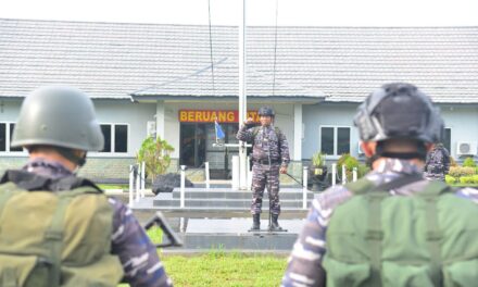Siaga Bangsitnas Serta Asah Naluri Tempur Prajurit Yonif 9 Marinir Laksanakan Hanmars Dan Latihan Menembak