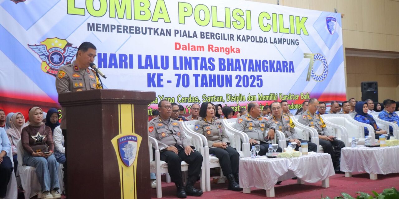 Resmi Dibuka Lomba Polisi Cilik 2025, Wakapolda Lampung : Wujudkan Generasi Muda Berkarakter Dan Berkeselamatan