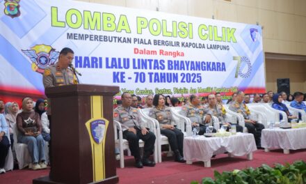 Resmi Dibuka Lomba Polisi Cilik 2025, Wakapolda Lampung : Wujudkan Generasi Muda Berkarakter Dan Berkeselamatan