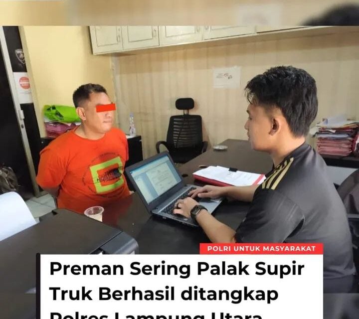 Pelaku Pemalakan Di Lampung Utara Berhasil Ditangkap