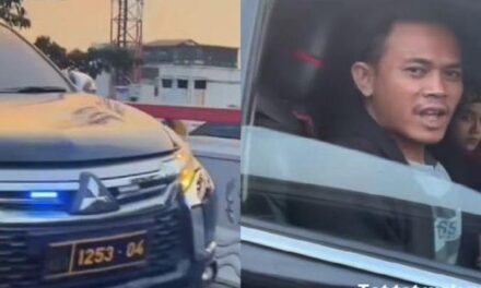 Polisi Amankan Sopir Pajero dengan Strobo dan Pelat Dinas Palsu