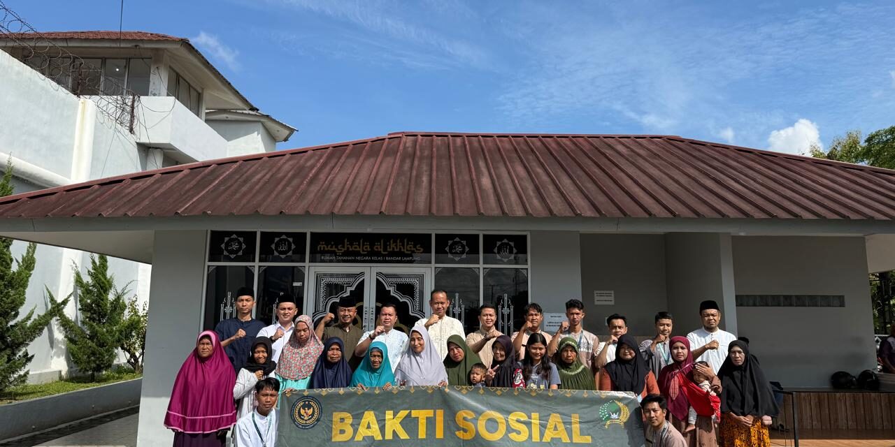 Dukung 13 Program Akselerasi Kemenimipas RI, Rutan Bandar Lampung Tebarkan Manfaat Lewat Bakti Sosial