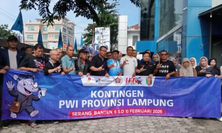 Sekda Provinsi Lampung Lepas 250 Wartawan Menuju Banten 