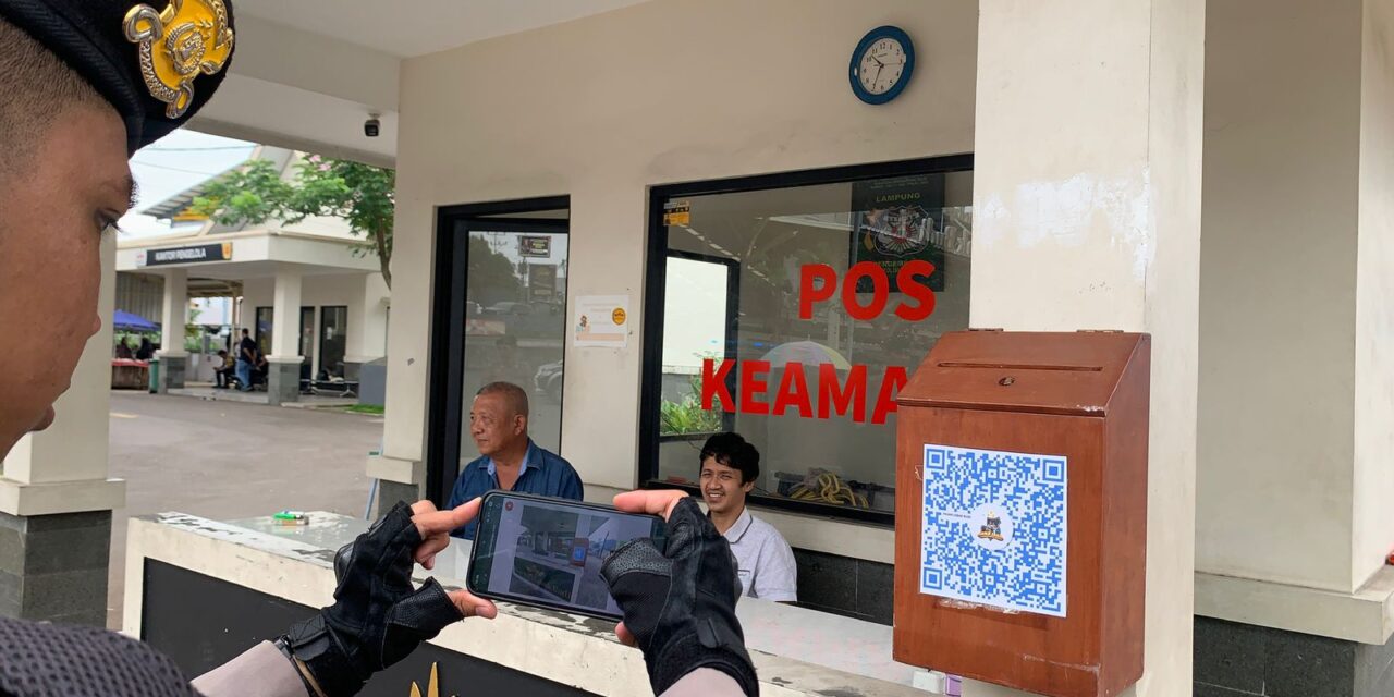 Patroli QR Janji Jaga Jadi Andalan Polresta Bandar Lampung Tekan Kriminalitas
