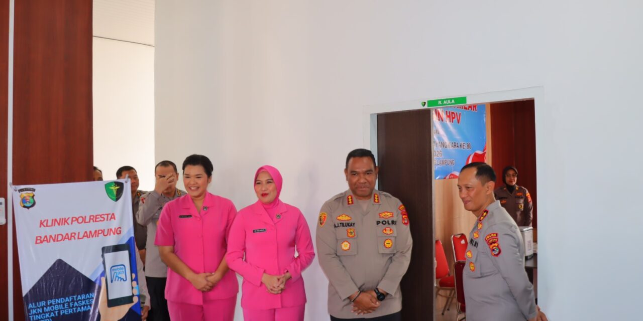 Klinik hingga Ruang Podcast, Kapolda Lampung Resmikan Tiga Fasilitas Penunjang Pelayanan Polresta Bandar Lampung