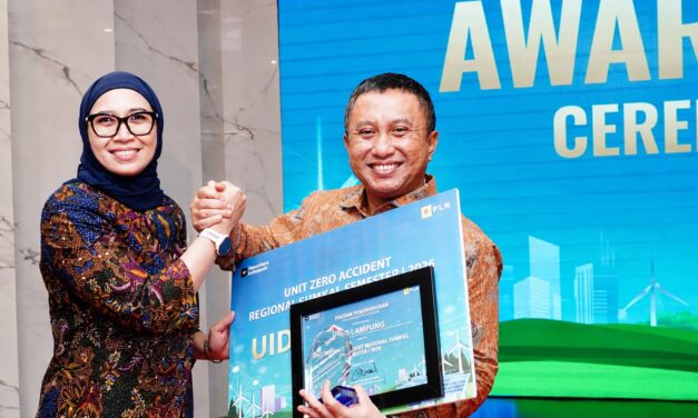PLN UID Lampung Raih Penghargaan Zero Accident pada Awarding Kinerja Direktorat Distribusi Semester I 2026