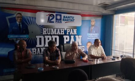 DPD PAN  kota Bandar Lampung  klarifikasi Praduga hubungan kader PAN Kota Bandar Lampung