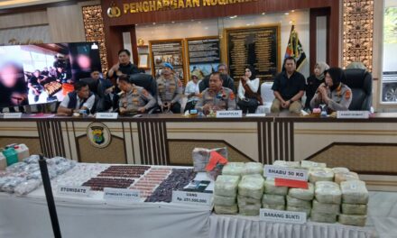 Narkoba Jaringan Internasional Dibongkar Polda Lampung
